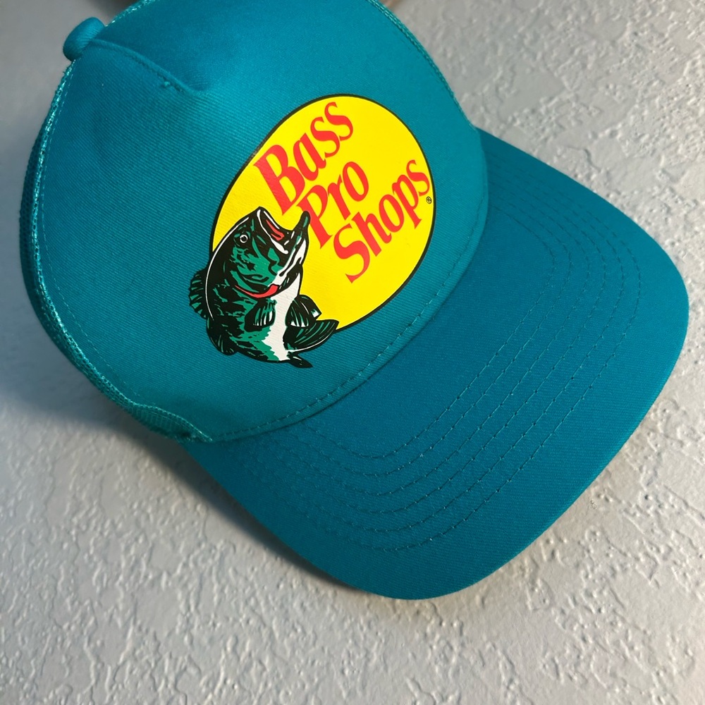 Bass Pro Shops Turquoise Trucker 💙Cap - Picture 2 of 3